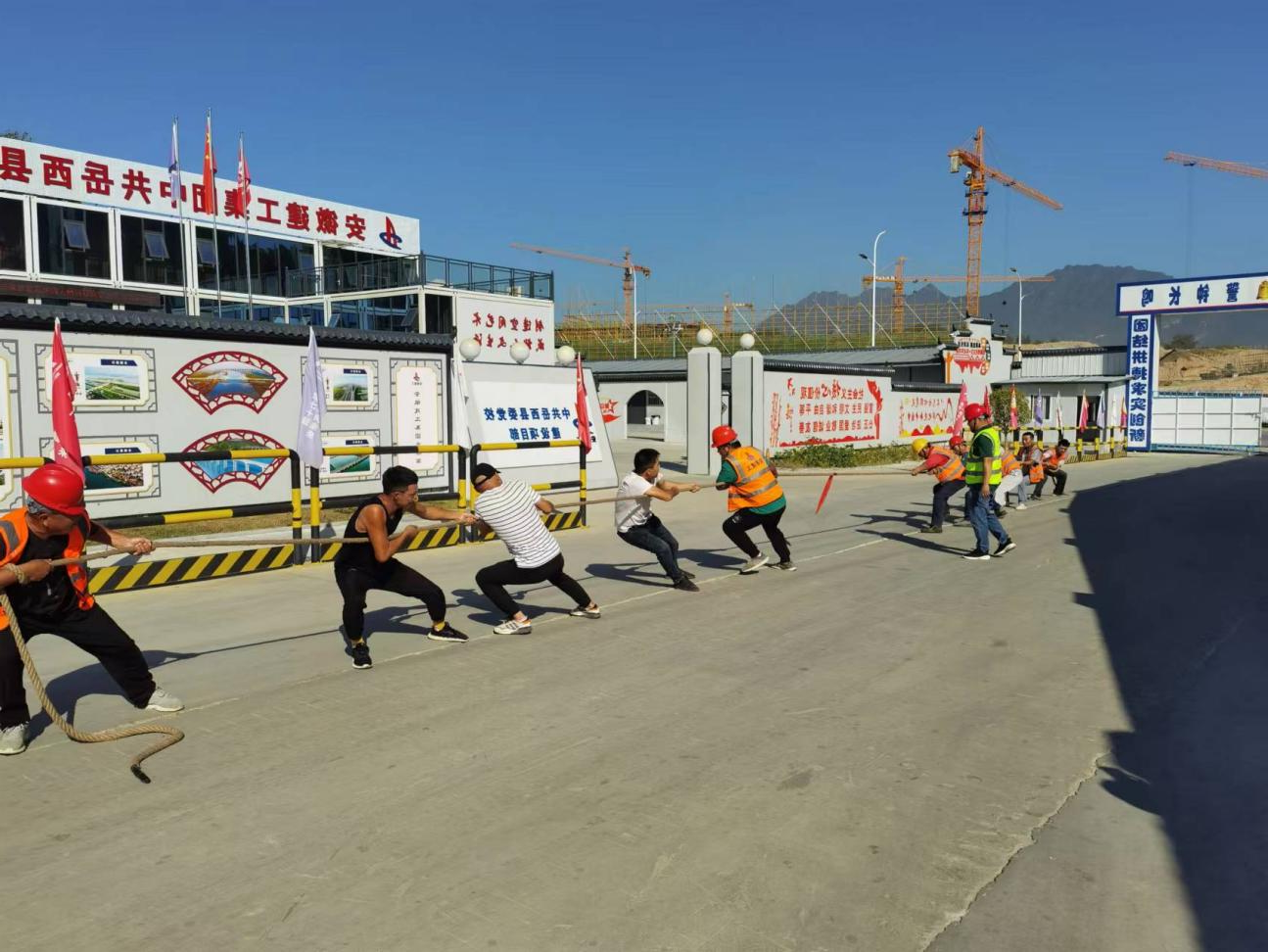 ​喜迎二十大 欢度国庆节 | 岳西县委党校建设项目举办趣味运动会